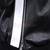 Men's black hoodie jacket with white stripe detail piping style fastion
