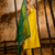 yellow fancy silk blend kurta set