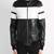 Black genuine lambskin leather jacket-stripes white  fashion style