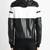 Black genuine lambskin leather jacket-stripes white  fashion style