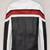 Black genuine lambskin leather jacket-stripes white red fashion style