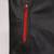 Black genuine lambskin leather jacket-stripes white red fashion style