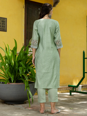 pear fancy silk blend kurta set 2