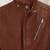 Men's brown cross zip pocket genuine lambskin  leather jacket