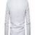 Men's white biker lambskin leather jacket-button spread collar