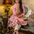 pink fancy silk blend kurta set
