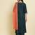 teal fancy silk blend kurta set