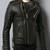 Black genuine soft lambskin leather jacket moto biker jacket