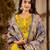 yellow fancy viscose rayon kurta set