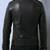 Black genuine soft lambskin leather jacket moto biker jacket