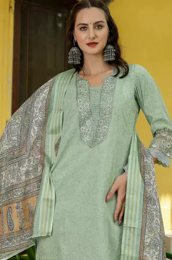 pear fancy silk blend kurta set