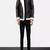 Biker style black lambskin leather jacket furr collar