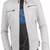 Men's white lambskin leather jacket-4 zip collar moto jacket