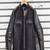 Men's lambskin leather jacket biker black zipper -café racer