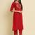 maroon fancy silk blend kurta set