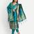 royal-blue fancy cotton silk kurta set