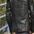 Black genuine lambskin leather jacket spread collar button jacket