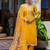 mustard fancy viscose kurta set