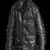 Black genuine lambskin leather jacket 3 pocket spread collar button jacket