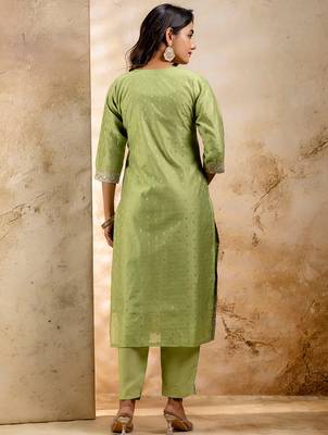 pear fancy chanderi silk kurta set 4