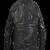 Black genuine lambskin leather jacket 3 pocket spread collar button jacket