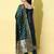 green fancy cotton silk kurta set
