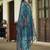 sky-blue fancy viscose rayon kurta set