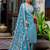 blue fancy silk blend kurta set