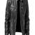 Men's black patchwork lambskin leather jacket cafer racer jacket