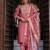 coral fancy silk blend kurta set