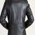 Men's black lambskin leather jacket cafer racer jacket 4 zip pockets