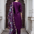 wine fancy viscose kurta set