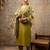 mehendi fancy silk kurta set