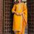 mustard fancy silk blend kurta set