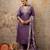 lavender fancy viscose rayon kurta set