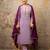 lavender fancy silk blend kurta set