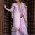 light-pink fancy silk blend kurta set