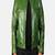 Biker style green lambskin leather jacket café racer quilted shoulder