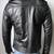 Men's lambskin leather jacket- laple shoulder zipp detail style fastion