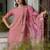 coral fancy viscose kurta set