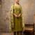 mehendi fancy silk kurta set