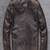 Men's black genuine lambskin 2 pockets rub off leather jacket-vintage look