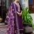 purple fancy viscose kurta set