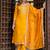 mustard fancy silk blend kurta set