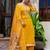 mustard fancy viscose kurta set