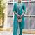 blue fancy silk blend kurta set