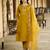 mustard fancy pure silk blend kurta set