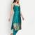 royal-blue fancy cotton silk kurta set
