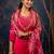 pink fancy silk kurta set