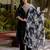 black fancy viscose rayon kurta set